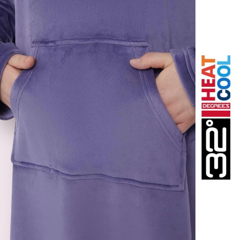 32 Degrees Heat Lavender Cozy Plus Sleep Lounger, Size S/M, MSRP $25 - Picture 3 of 9